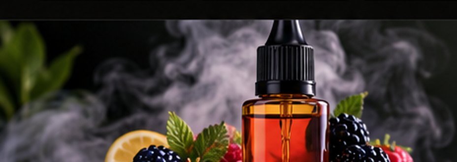 Liquid bottle photographed with a dark editorial backdrop