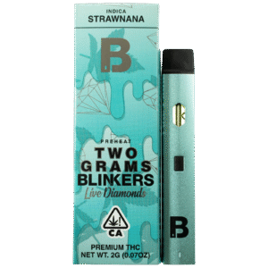 Blinkers Live Diamonds 2g Disposable vape | Strawnana | Indica