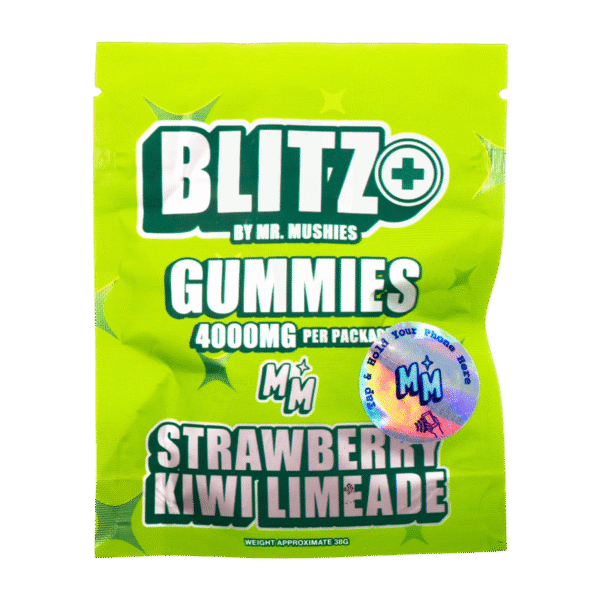 Blitz By Mr. Mushie | Strawberry Kiwi Lime | 3600mg Shroom | 400MG D9