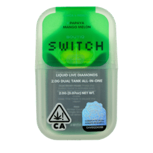 Boutique Switch Glow 2g Dual Tank Disposable | Mojito x Lime Slush | Liquid Live Diamonds | Glow-in-the-Dark Vape