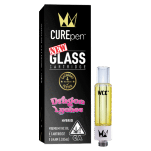 CUREpen Dragon Lychee 1g Glass Cartridge – Hybrid | Premium THC Oil by West Coast Cure
