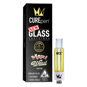 CUREpen Maui Waui 1g Glass Cartridge – Sativa | Premium THC Oil by West Coast Cure