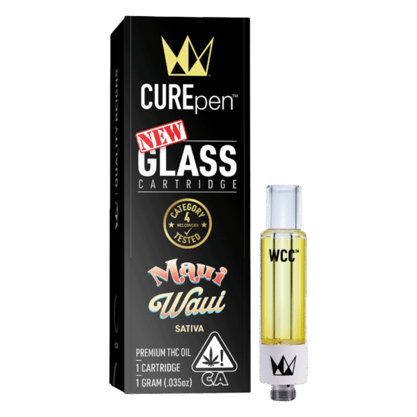CUREpen Maui Waui 1g Glass Cartridge – Sativa | Premium THC Oil by West Coast Cure