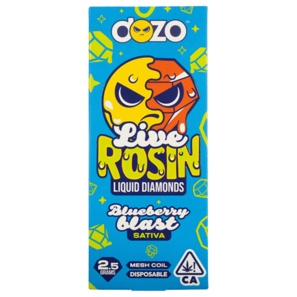 Dozo | Blueberry Blast | Live Rosin Liquid Diamond Disposable | Sativa | 2.5g