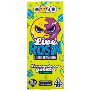 Dozo | Lemon Cherry Gelato | Live Rosin Liquid Diamond Disposable | Hybrid | 2.5g