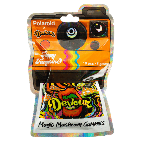 Polaroid x Devour | Trippy Tangerine | Shroom Gummies | 5g
