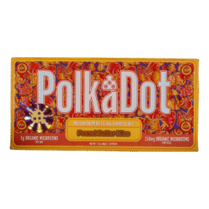 PolkaDot Peanut Butter Bliss | 5g Mushroom Belgian Chocolate Bar | 250mg Per Piece