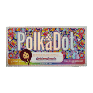 PolkaDot Rainbow Crunch | 5g Mushroom Belgian Chocolate Bar | 250mg Per Piece