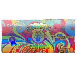 Psilly’s | Raspberry Dark vegan | Premium Belgium Psilocybin Chocolate Bar w/Cacao | 4g