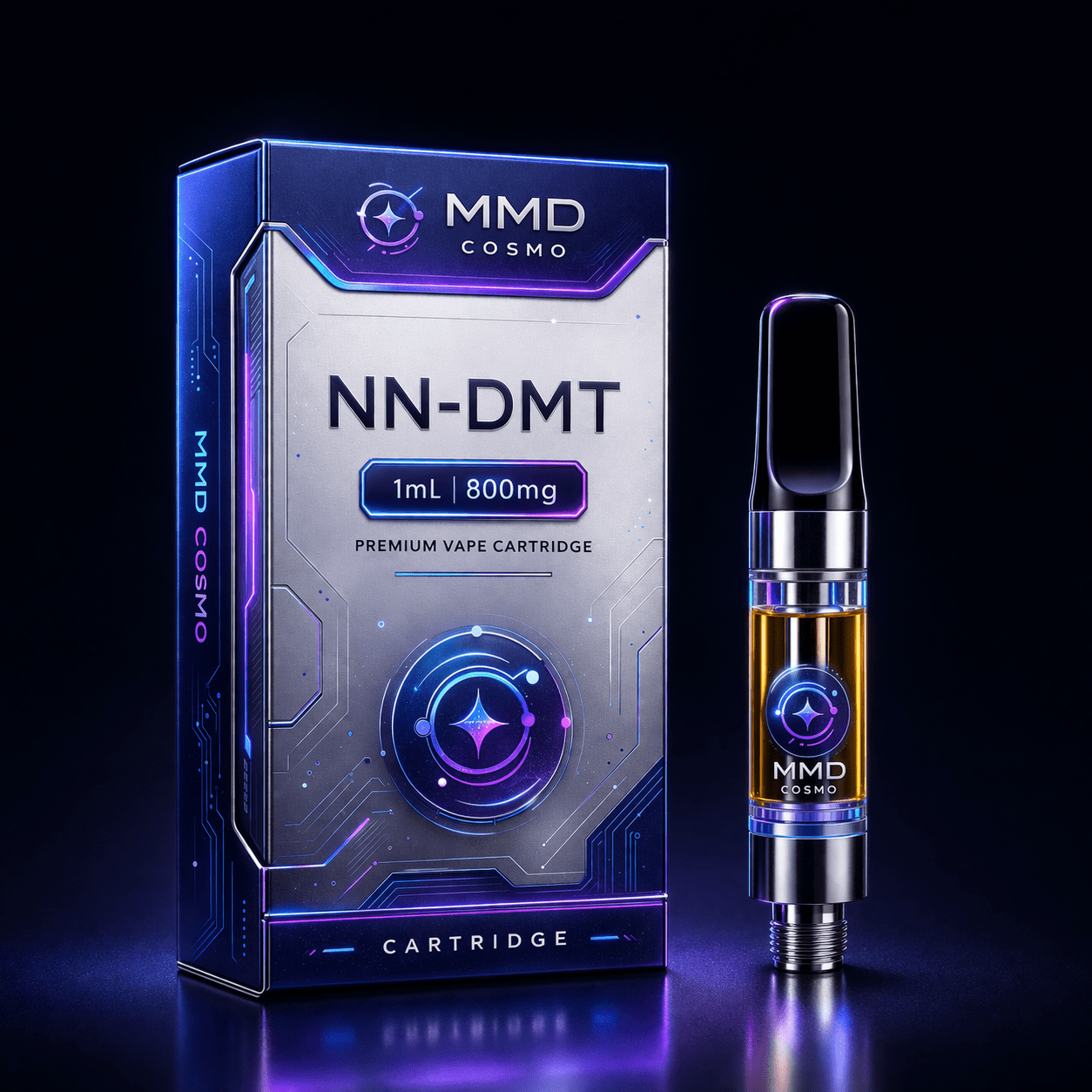 NN-DMT(Cartridge) 1mL 800MG MMD Cosmo